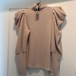 Express Light Beige Knit Sweater